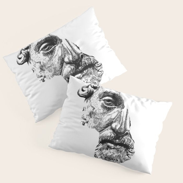 MARCUS AURELIUS ANTONINUS AUGUSTUS / Black Pillow Sham Gallery Image 3