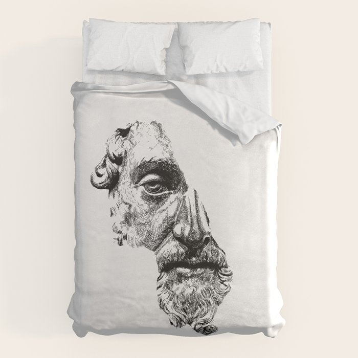 MARCUS AURELIUS ANTONINUS AUGUSTUS / Black Duvet Cover Gallery Image 6