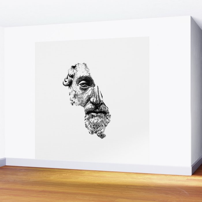 MARCUS AURELIUS ANTONINUS AUGUSTUS / Black Wall Mural Gallery Image 2
