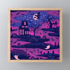 Halloween Night - Mystic Violet  Mini Art Print Gallery Image 1