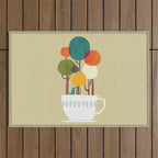 Life in a cup Outdoor Rug Gallery Image 1