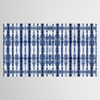 Tiki Shibori Blue Tablecloth Gallery Image 2