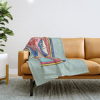 Tin of Love - Sardines in a Can with Heart Tail Throw Blanket Gallery Image 1