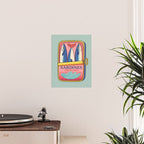 Tin of Love - Sardines in a Can with Heart Tail Poster Gallery Image 2
