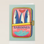 Tin of Love - Sardines in a Can with Heart Tail Stationery Card Gallery Image 2