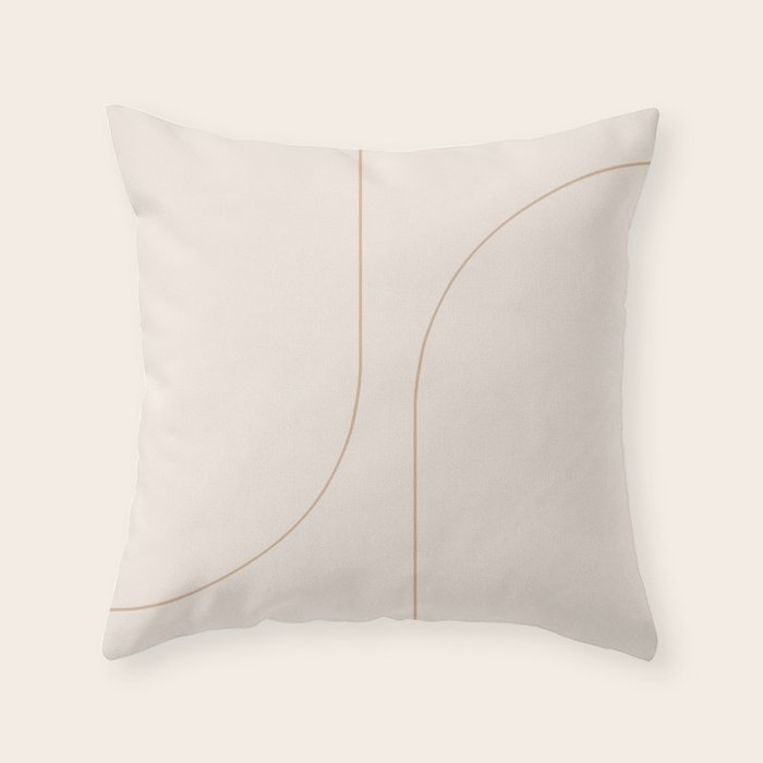 Modern Minimal Line Abstract XXXIII Throw Pillow Gallery Image 6
