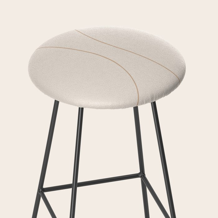 Modern Minimal Line Abstract XXXIII Stool Gallery Image 2