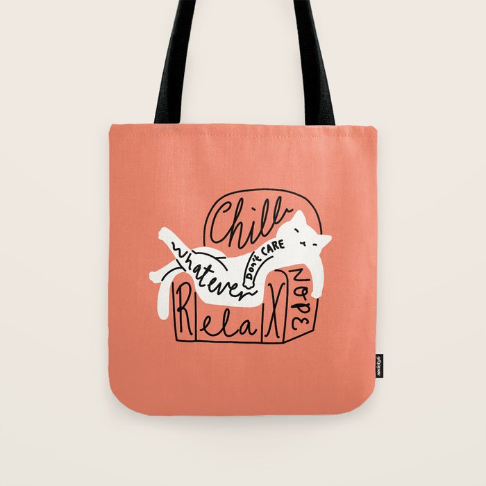 Whatever Cat Tote Bag Gallery Image 1