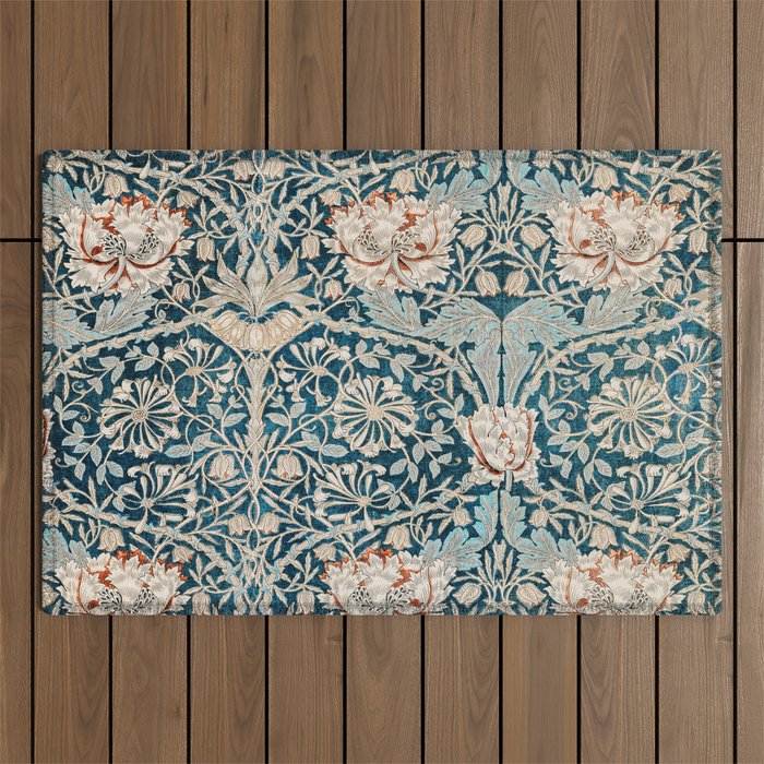 William Morris Honeysuckle pattern 1876 Outdoor Rug Gallery Image 1
