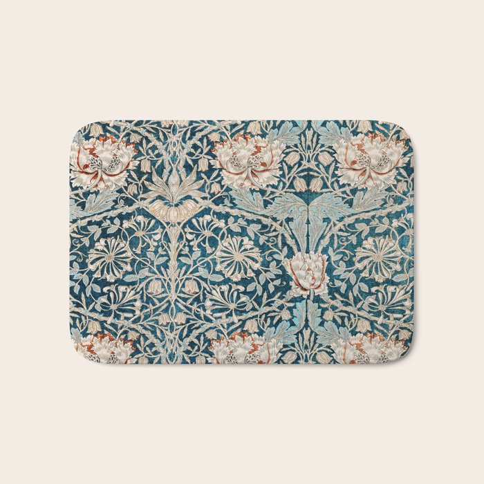 William Morris Honeysuckle pattern 1876 Bath Mat Gallery Image 1