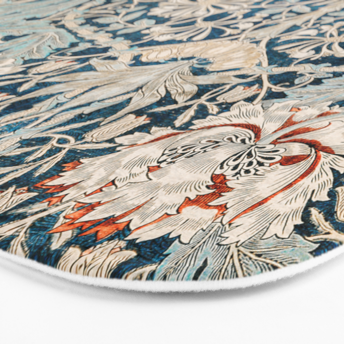 William Morris Honeysuckle pattern 1876 Bath Mat Gallery Image 3