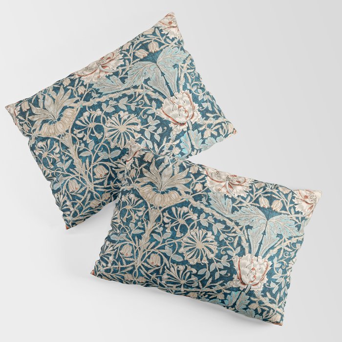 William Morris Honeysuckle pattern 1876 Pillow Sham Gallery Image 1