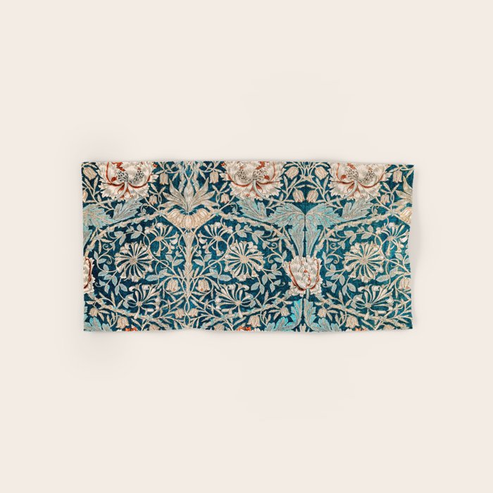 William Morris Honeysuckle pattern 1876 Bath Towel Gallery Image 1