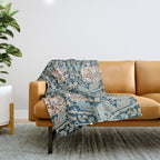 William Morris Honeysuckle pattern 1876 Throw Blanket Gallery Image 1