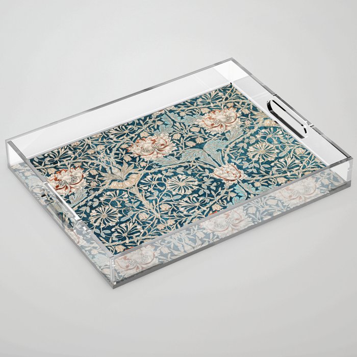 William Morris Honeysuckle pattern 1876 Acrylic Tray Gallery Image 1