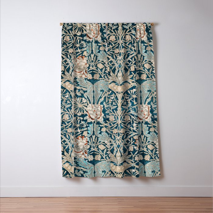 William Morris Honeysuckle pattern 1876 Window Curtain Gallery Image 3