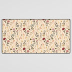 Spring Garden Flower Collection - Cream Desk Mat Gallery Image 3