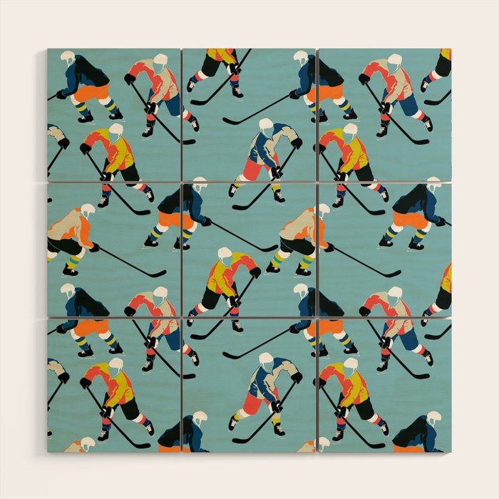 hockey Wood Wall Art Gallery Image 1