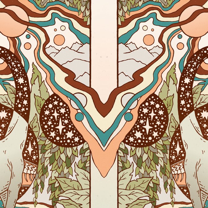 Jurassic Portal | Retro Rainbow Palette | Dinosaur Science Fiction Art Coffee Mug Gallery Image 2