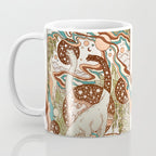Jurassic Portal | Retro Rainbow Palette | Dinosaur Science Fiction Art Coffee Mug Gallery Image 3