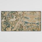 Antique 16th Century Flemish Gothic Woodland Animal Landscape Tapestry Desk Mat Gallery Image 3