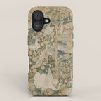 Antique 16th Century Flemish Gothic Woodland Animal Landscape Tapestry iPhone Case Gallery Image 1