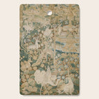 Antique 16th Century Flemish Gothic Woodland Animal Landscape Tapestry Cutting Board Gallery Image 1