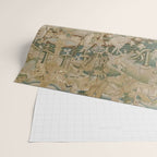 Antique 16th Century Flemish Gothic Woodland Animal Landscape Tapestry Wrapping Paper Gallery Image 2