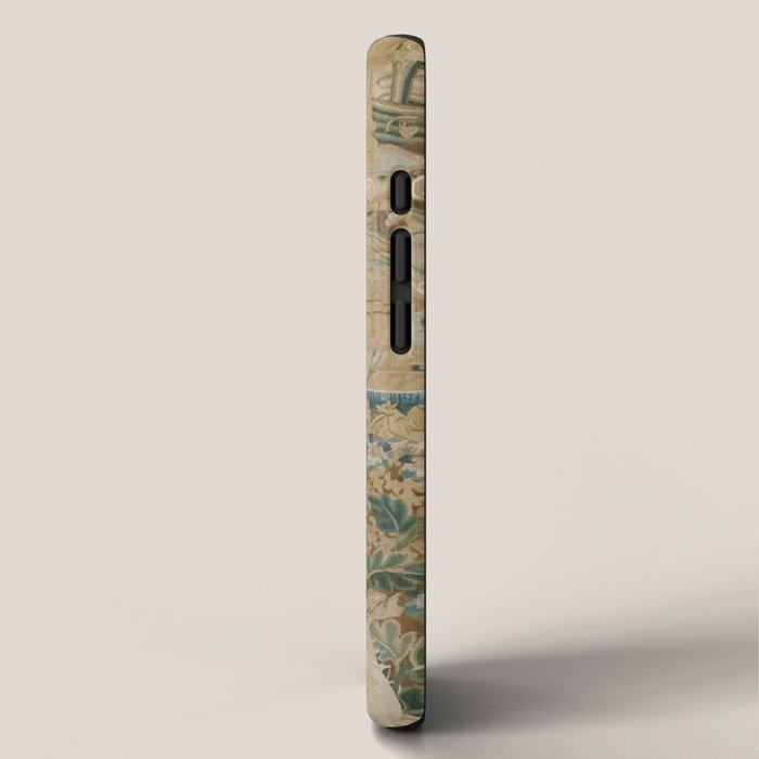 Antique 16th Century Flemish Gothic Woodland Animal Landscape Tapestry iPhone Case Gallery Image 2