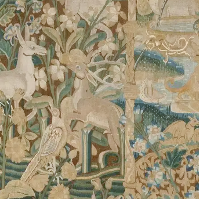 Antique 16th Century Flemish Gothic Woodland Animal Landscape Tapestry Coffee Mug Gallery Image 2