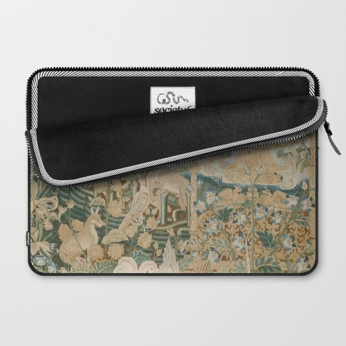 Antique 16th Century Flemish Gothic Woodland Animal Landscape Tapestry Laptop Sleeve Gallery Image 2