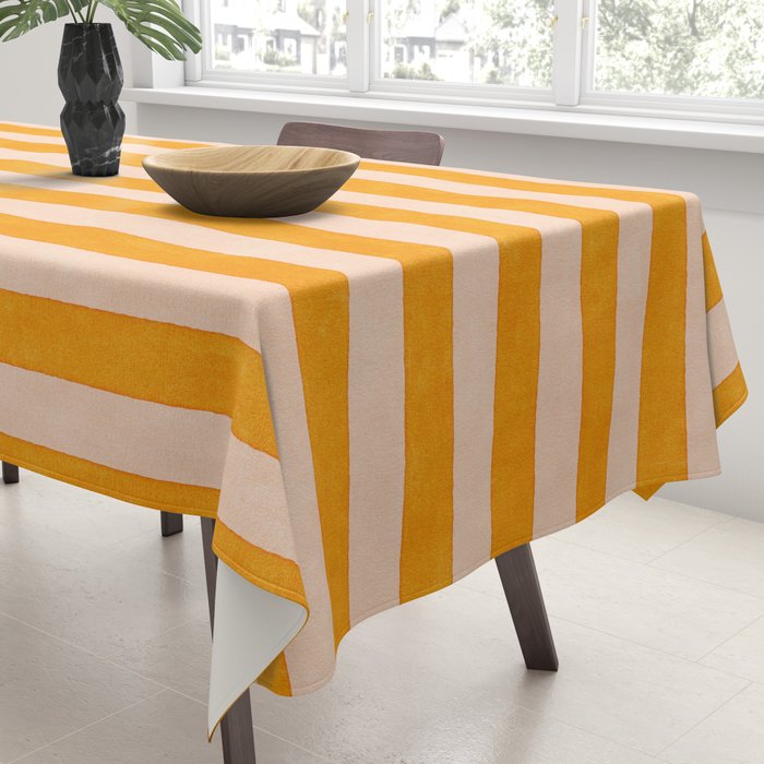 STRIPES 001 J - Honey Tablecloth Gallery Image 3