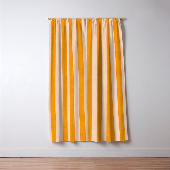 STRIPES 001 J - Honey Window Curtain Gallery Image 3