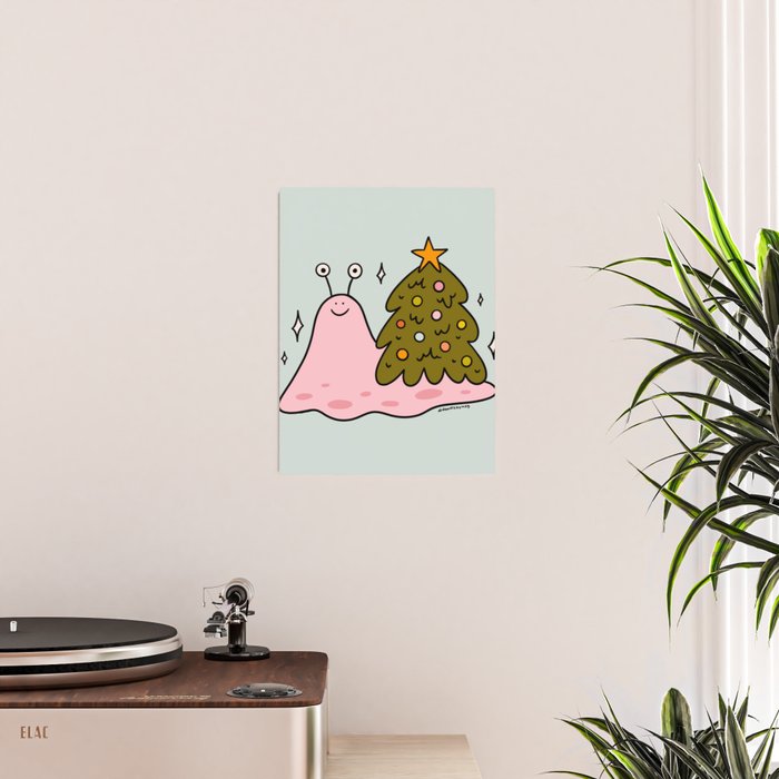 Christmas Tree Snail Poster Gallery Image 2