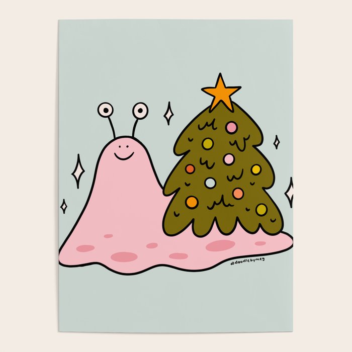 Christmas Tree Snail Poster Gallery Image 4