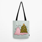 Christmas Tree Snail Tote Bag Gallery Image 2