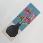 Flowers in Black Vase 1 Yoga Mat Gallery Image 1