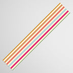 Retro French Rainbow Stripes Table Runner Gallery Image 3