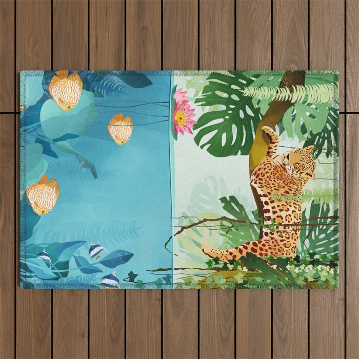 Welcome to the Jungle Outdoor Rug Gallery Image 1