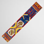 Kazak Southwest Caucasus Antique Rug Print With Snakes Table Runner Gallery Image 3