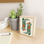 Festive Cowboy Boot Christmas Art  Whimsical Western Holiday Decor Mini Art Print Gallery Image 2