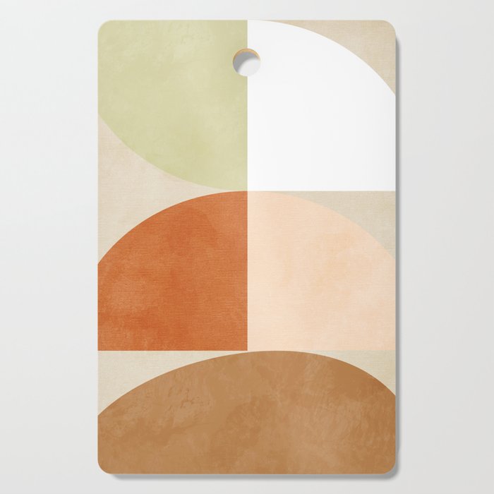 mid century boho shape minimal Cutting Board Gallery Image 1
