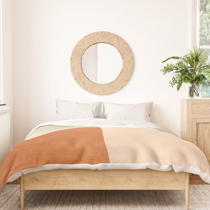 mid century boho shape minimal Duvet Cover Gallery Image 3