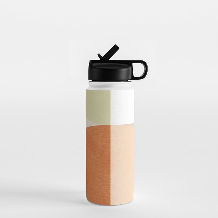 mid century boho shape minimal Water Bottle Gallery Image 1