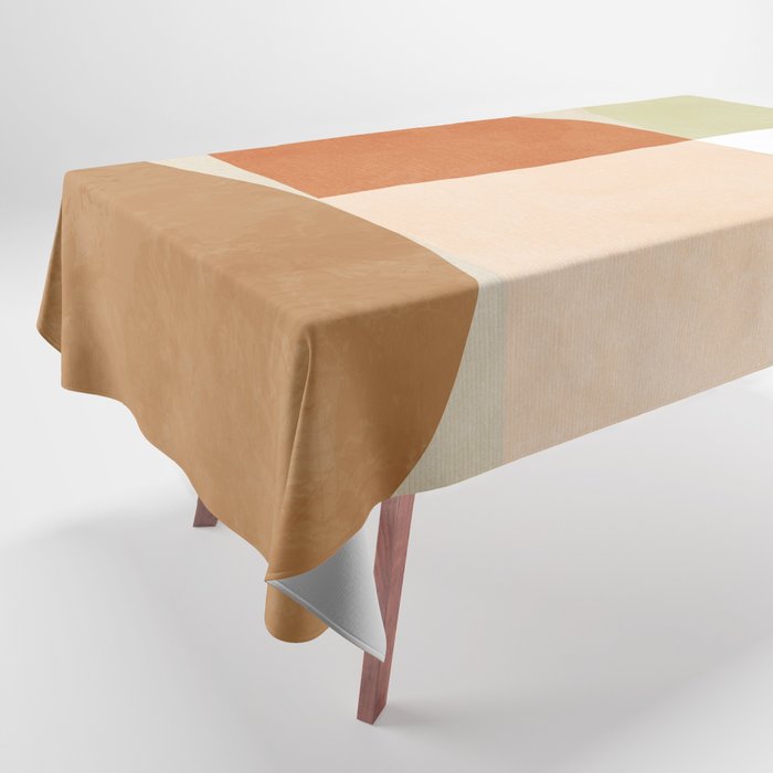mid century boho shape minimal Tablecloth Gallery Image 1