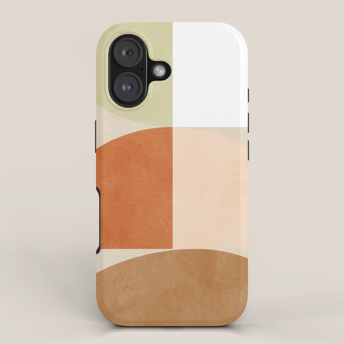 mid century boho shape minimal iPhone Case Gallery Image 1