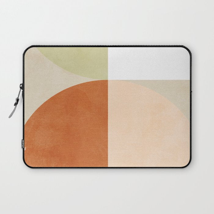 mid century boho shape minimal Laptop Sleeve Gallery Image 1