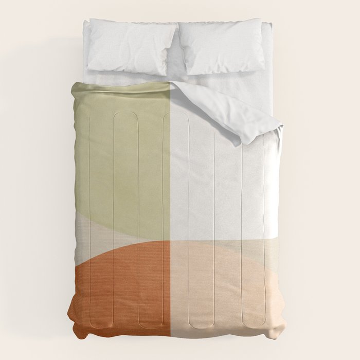 mid century boho shape minimal Comforter Gallery Image 6