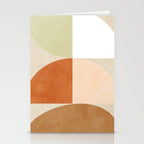 mid century boho shape minimal Stationery Card Gallery Image 2