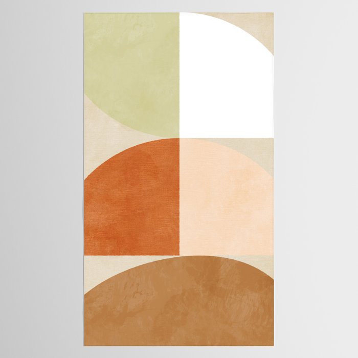 mid century boho shape minimal Tablecloth Gallery Image 2